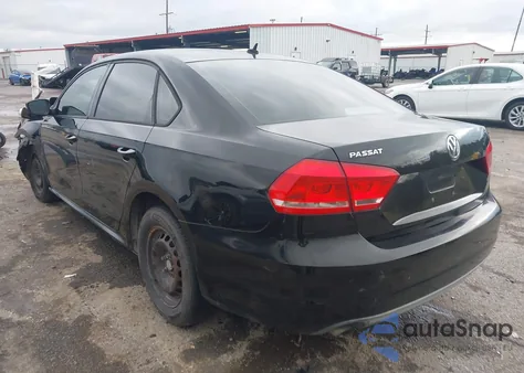 2013 Volkswagen Passat 2.5L S from USA, damaged, VIN 1VWAP7A36DC061324